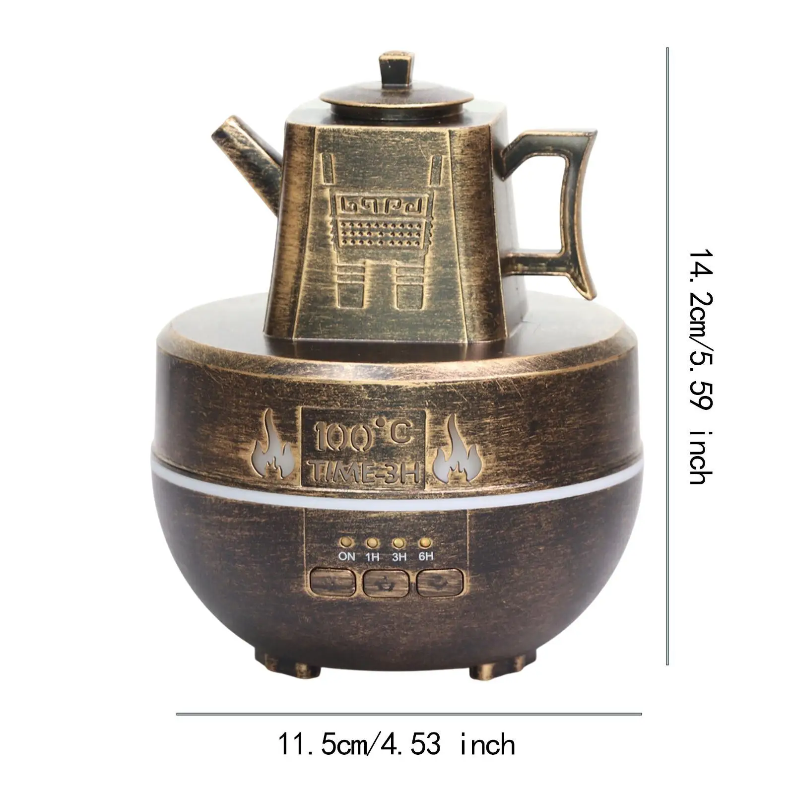 Teapot Essential Oil Diffuser 5W 140ml USB Powered Versatile Aroma Humidifier for Living Room Home Bedroom Hotel Bedside Table