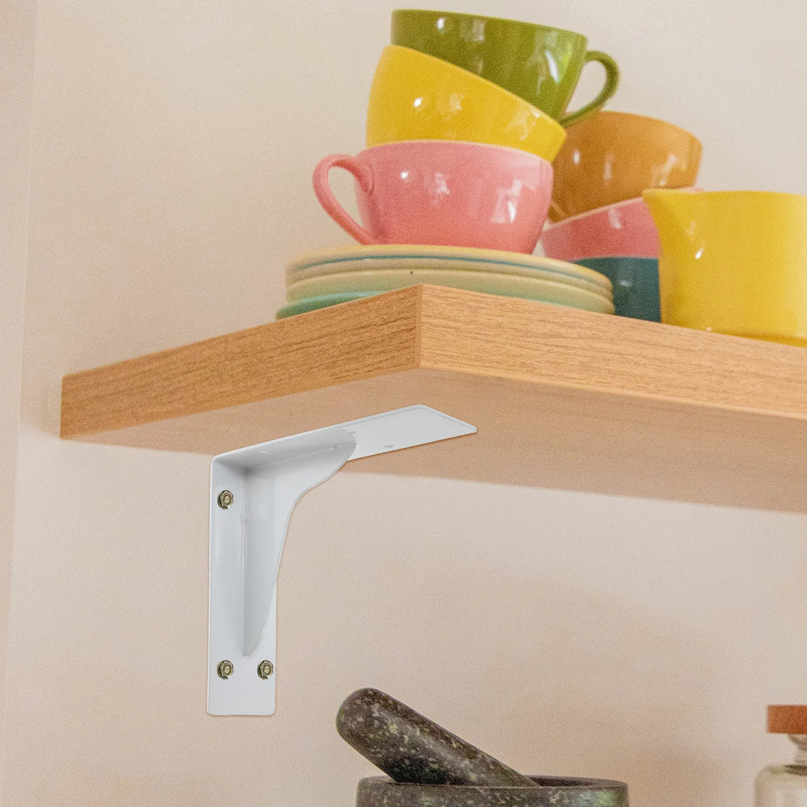 

Heavy Duty Shelf Brackets Stainless Steel Wall Mount Floating Shelf Support Brackets for Home Office Decorative Storage