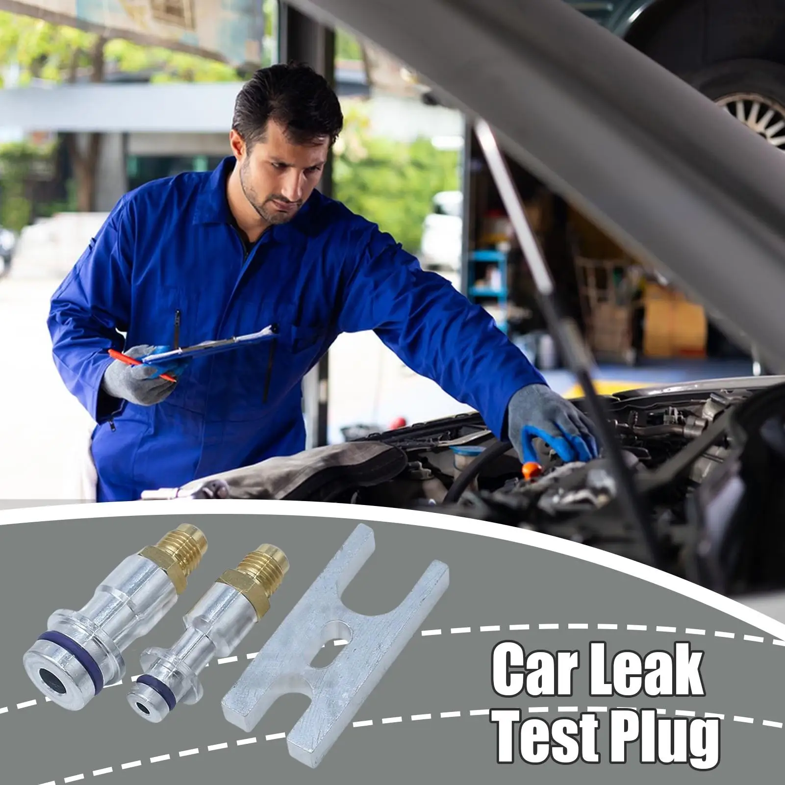 

Car Air Conditioner Leak Test Plug Stopper Car Air Conditioner Maintenance Tool AC Pipe Test Plug For Auto Shop Workshop Garage