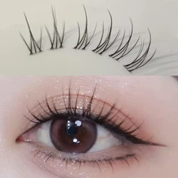 Individual Eyeslashes Extension Clear Band Segmented Cluster Self-adhesive Fake Eyelashes Natural Wispy Manga Lower Lash Makeup