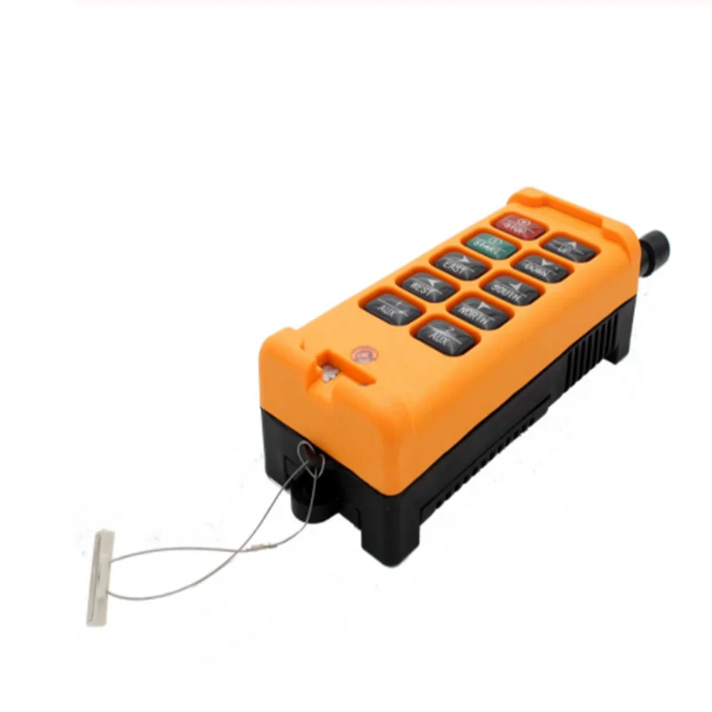 HS-10 Industrial Wireless Crane Radio Remote Control System 1 Transmitter 10 Channels Speed Control OBOHOS Remote Switch
