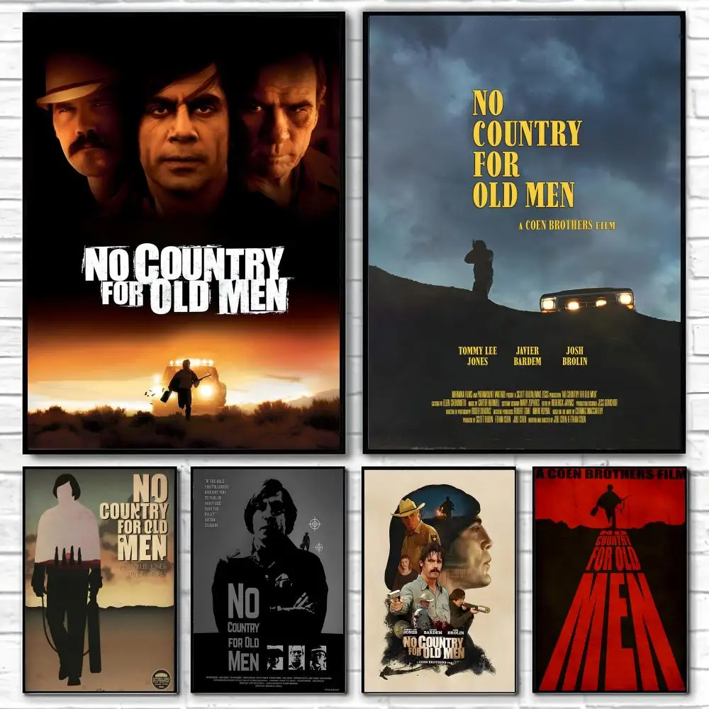 N-No Country for Old Men Poster Klassische Poster und Wandkunstdrucke eignen sich für Wohnzimmer, Schlafzimmer und Zuhause.