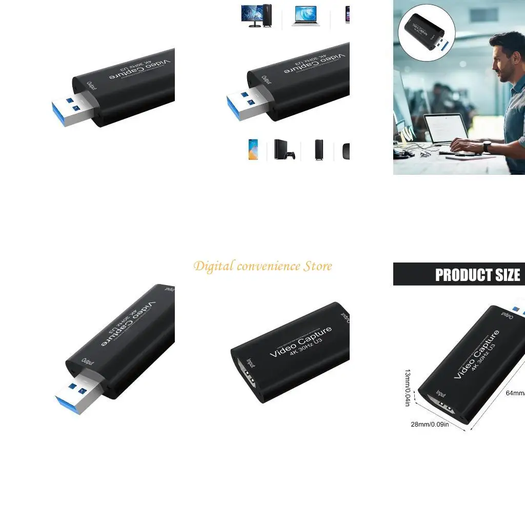 

97QA Video Card HDMIcomaptible to USB for PC and Smartphone