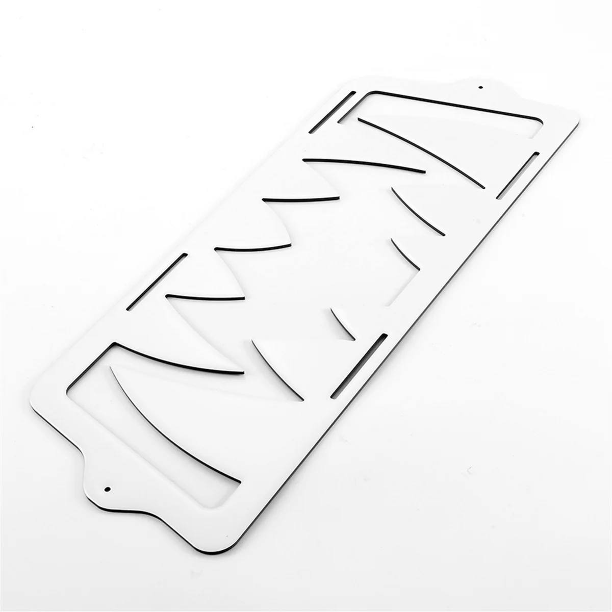 

Premium Front Bumper Grille Cover Fang Trim for White