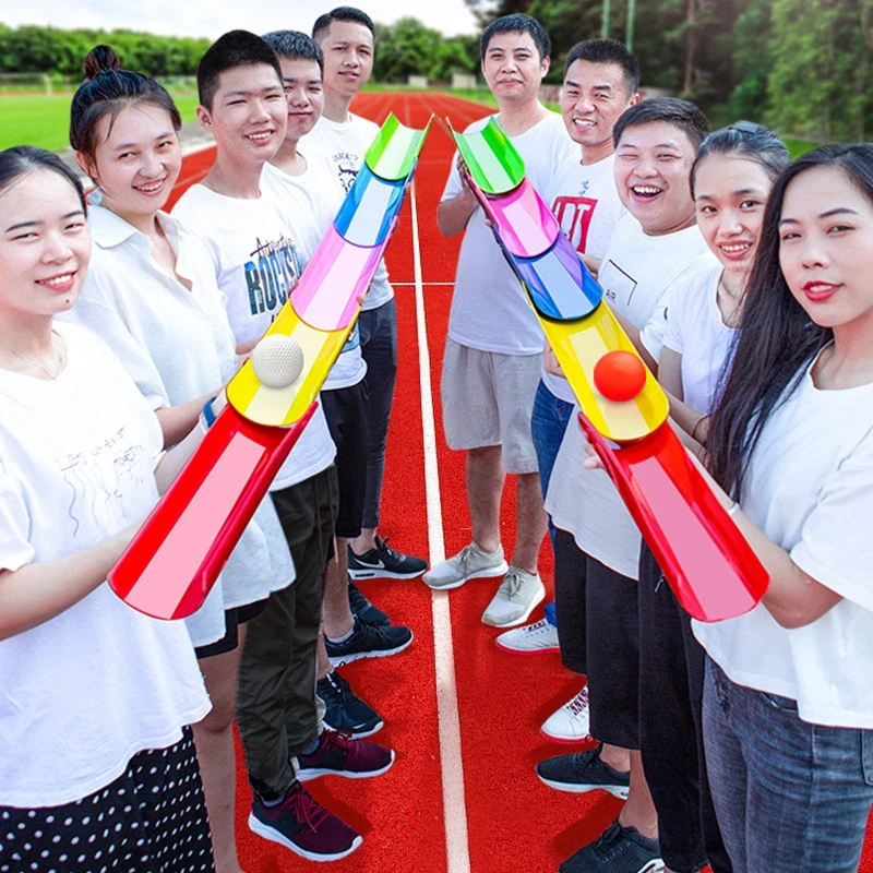 

Outdoor Pipeline Challenge Game Team Building Activities for Adults Kids Sensory Cooperation Toys Field Day Carnival Party Fun