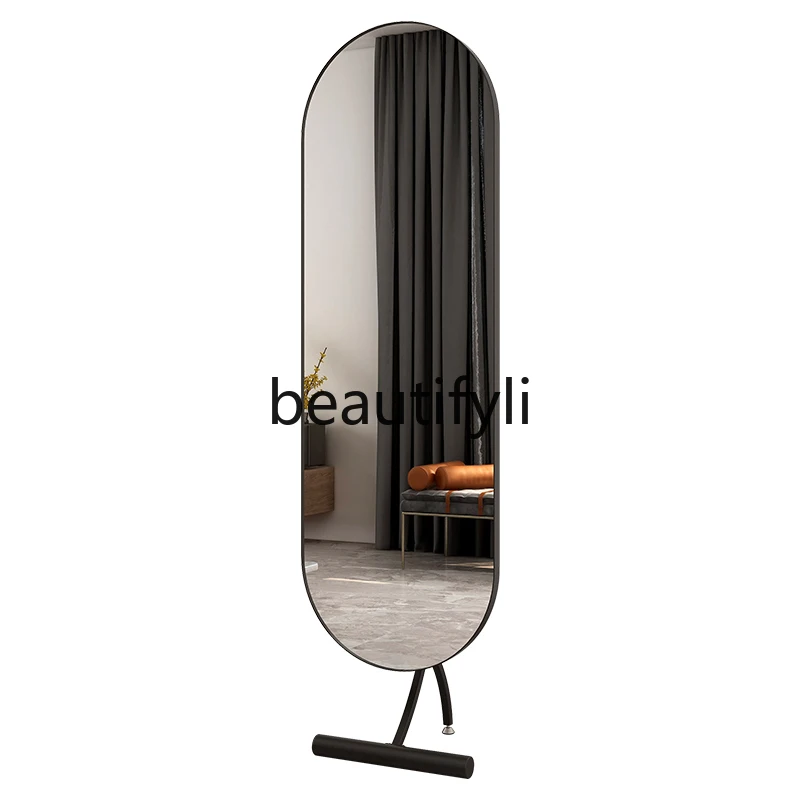 

Simple floor mirror household full-length mirror girl full-body mirror