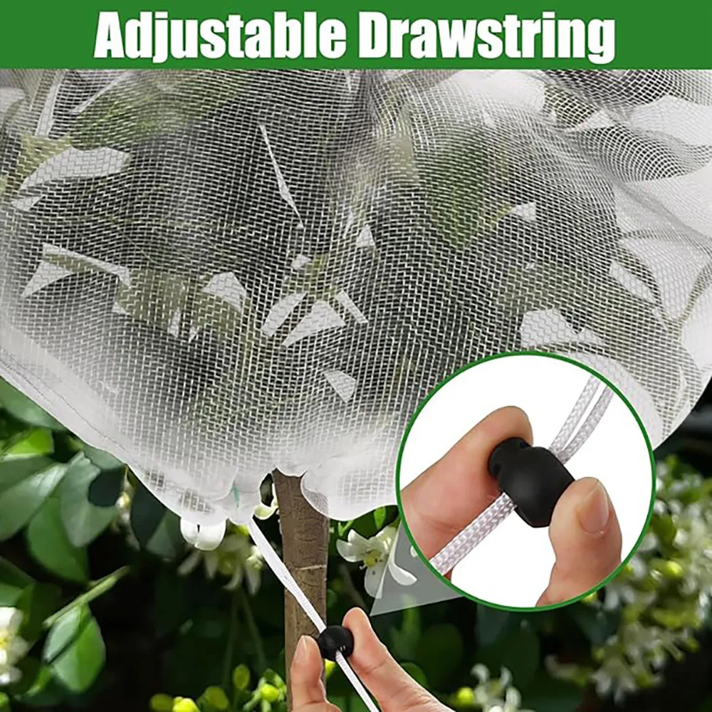 أكياس حماية للنباتات تغطي شبكة لشجرة الخضار والفراولة والعنب ومكافحة الآفات وحقيبة واقية مضادة للطيور #5