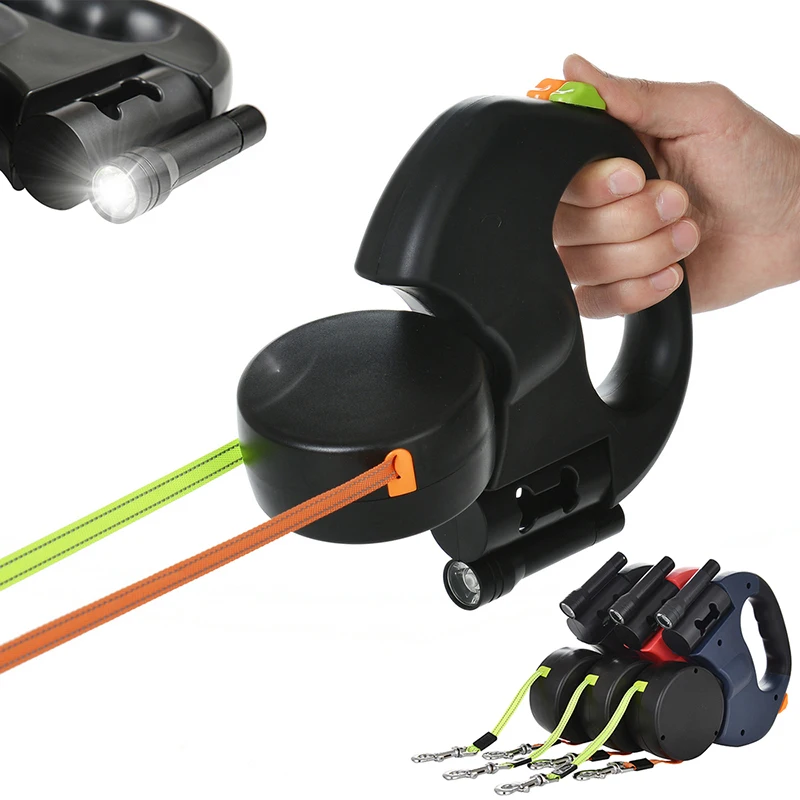 Double Retractable Dog Leash 2