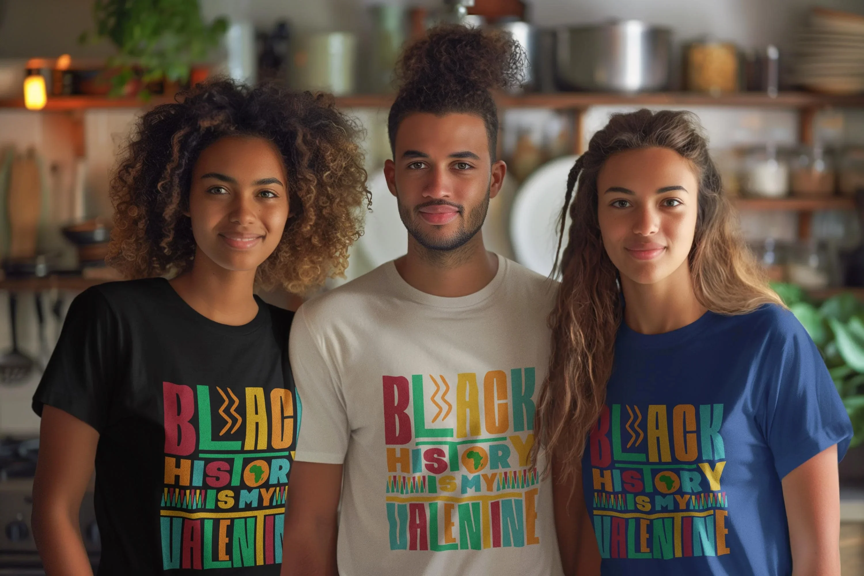 Black History is my Valentine T Shirt Pride and Love for Family Friends Lives Matter