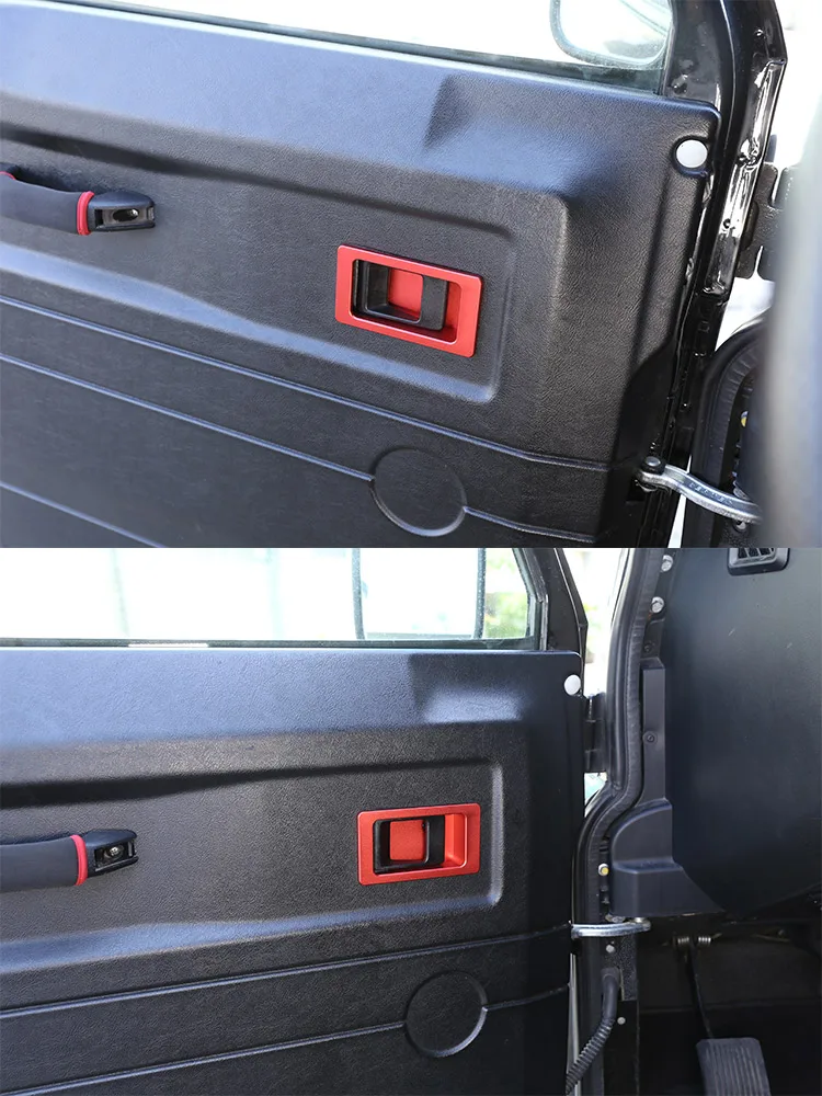 For Land Rover Defender 90 110 2004-18 Aluminum Alloy Car Door Inner Door Bowl Door Handle Decoration Replacement Accessories