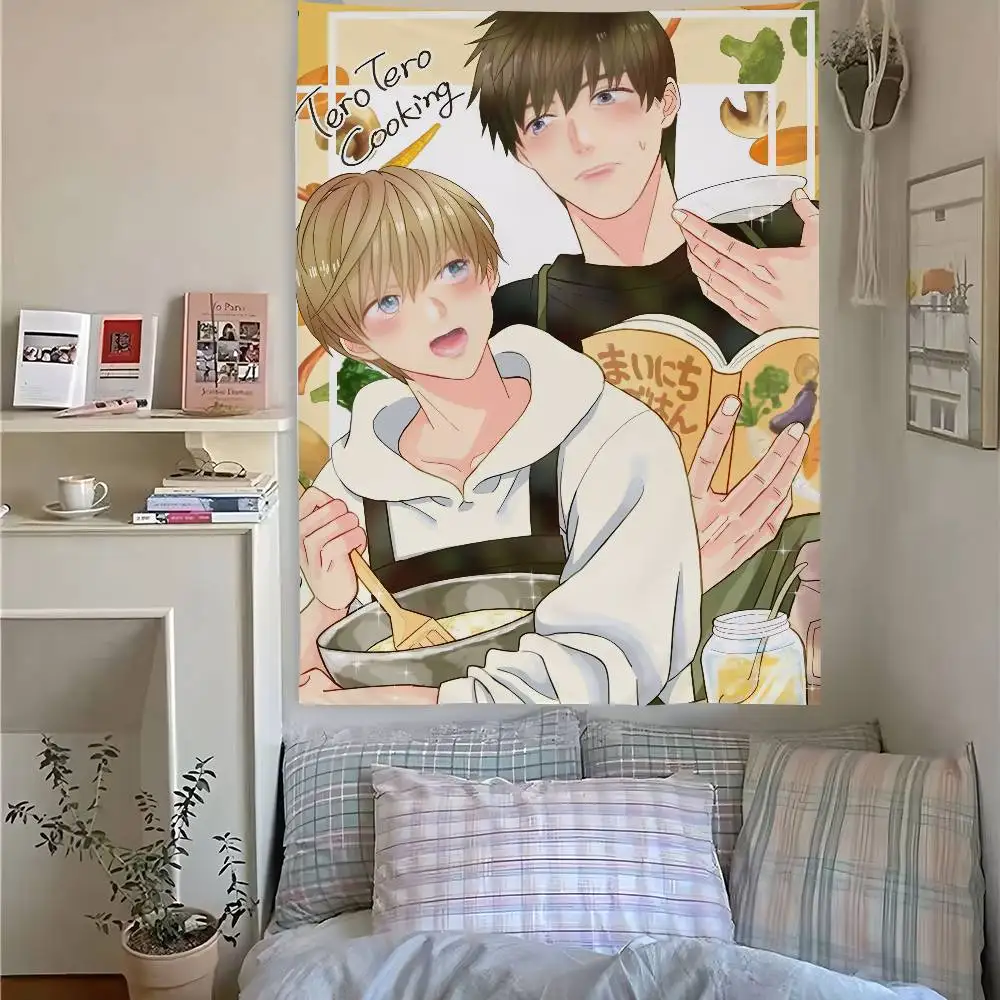 J-Junjou R-Romantica Anime Tapestry Bedroom Living Home Decor Bar Outdoor Festival Wall Hanging Decoration Background Art Banner