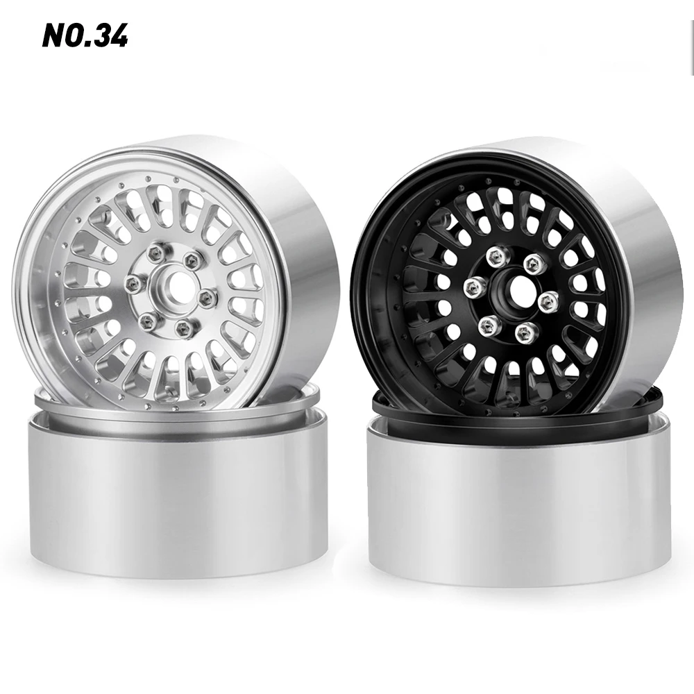 AXSPEED Alu Alloy 2.2inch Beadlock 35mm Wheel Rims Hubs for Axial SCX10 90046 Wraith 90048 TRX-4 1/10 RC  Car Upgrade Parts