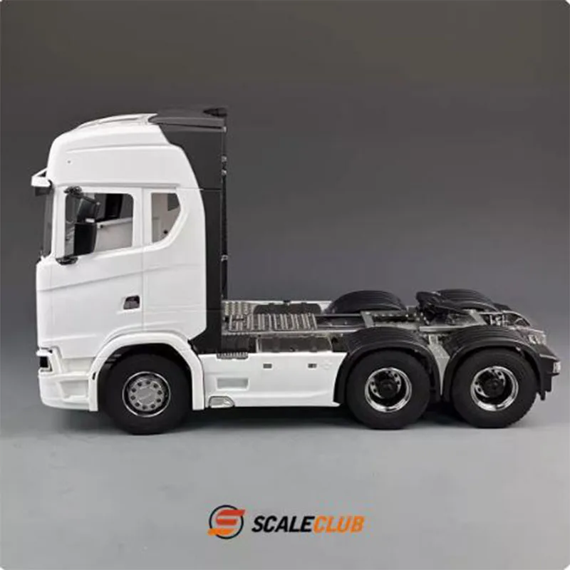 Scaleclub-タミヤ用のすべての金属シャーシ,リモートコントロールトレーラー用のシミュレーションモデル,自動車部品,スカニア770s,6x6, 1:14