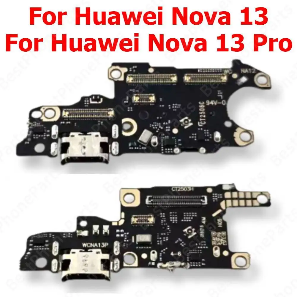 

Порт зарядки для Huawei Nova 13 Nova13 Pro 13Pro, зарядная плата, USB-разъем, пластина, печатная плата, док-станция, гибкий кабель, детали мобильного телефона