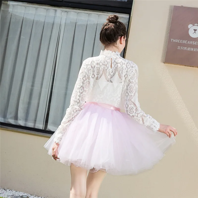 6 Layerd 50cm Tulle Tutu Skirts Women Adult Pleated Underskirt Multiple Layers Lolita Wedding Bridesmaid Party Petticoat