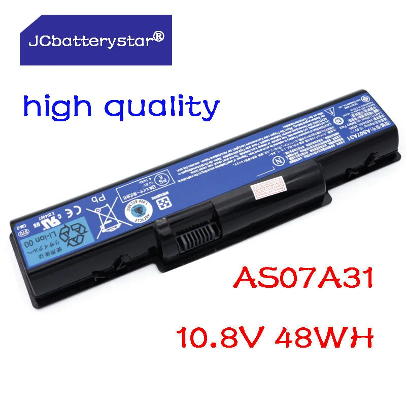 JC New High Quality AS07A31 Battery for Acer Aspire 2930G 4740G 5738G 4930 5735 5740 AS07A32 AS07A41 AS07A42 AS07A51 AS07A52