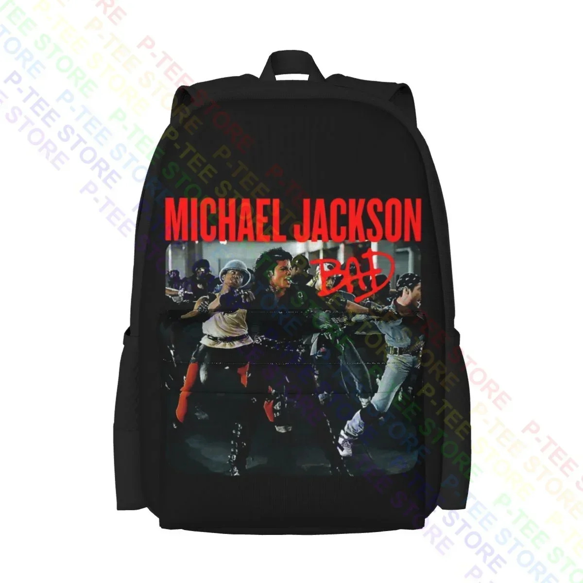 

Michael Jackson Video Scene Bad Large Capacity Backpack Hot Foldable Gym Tote Bag School Sport Bag