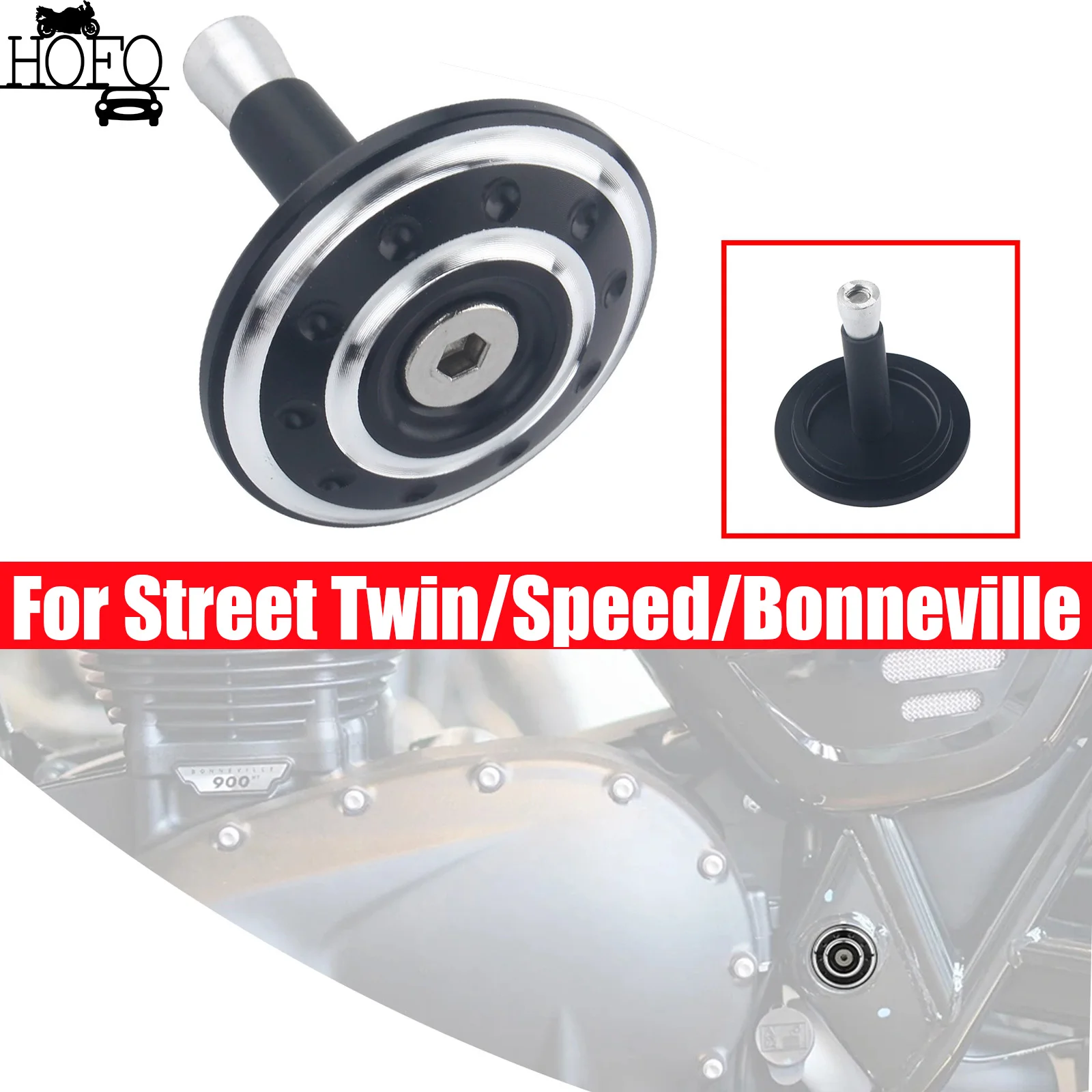 

For Street Twin 900 Speed Twin 900 Street Cup 900 Frame Hole Cover Caps Plug