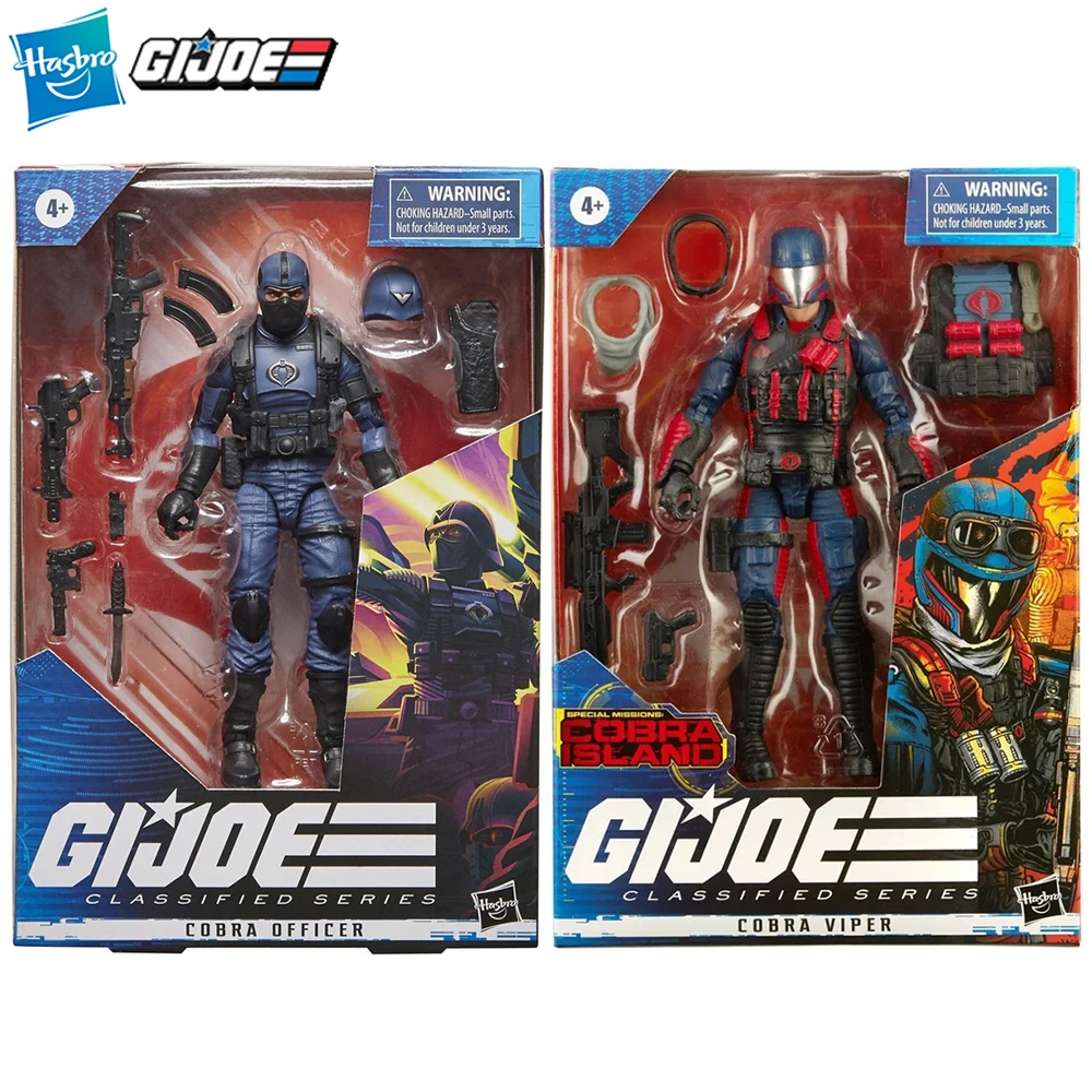 

[In-Stock] Hasbro G.I. Joe Classified Series Cobra Officer & Cobra Viper 15cm Collectible Action Soldier Figure Model Toys