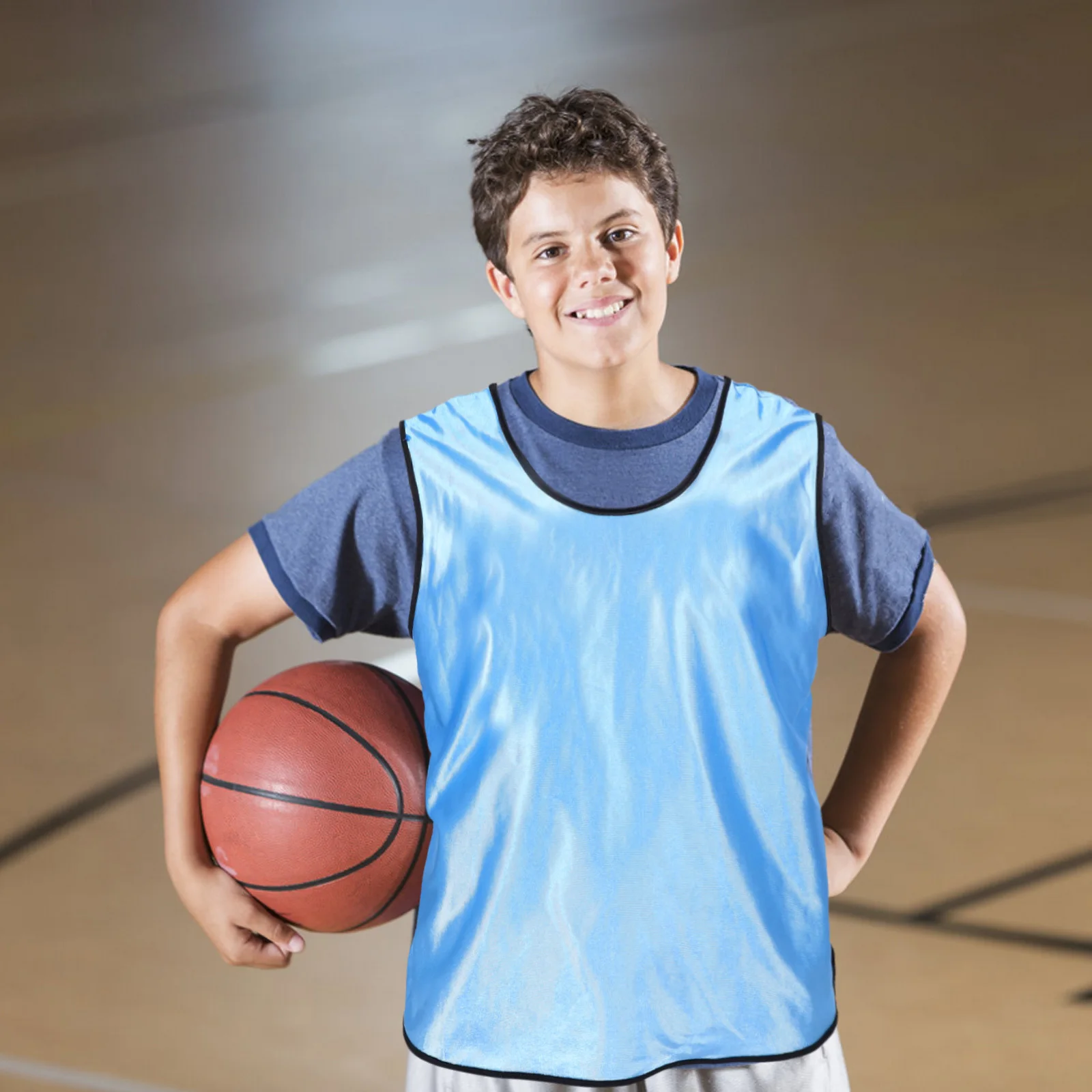 

2Pcs Team Training Vests Breathable Basketball Soccer Pinnies Adult Youth Practice Sports Jerseys Portable Sport Vest