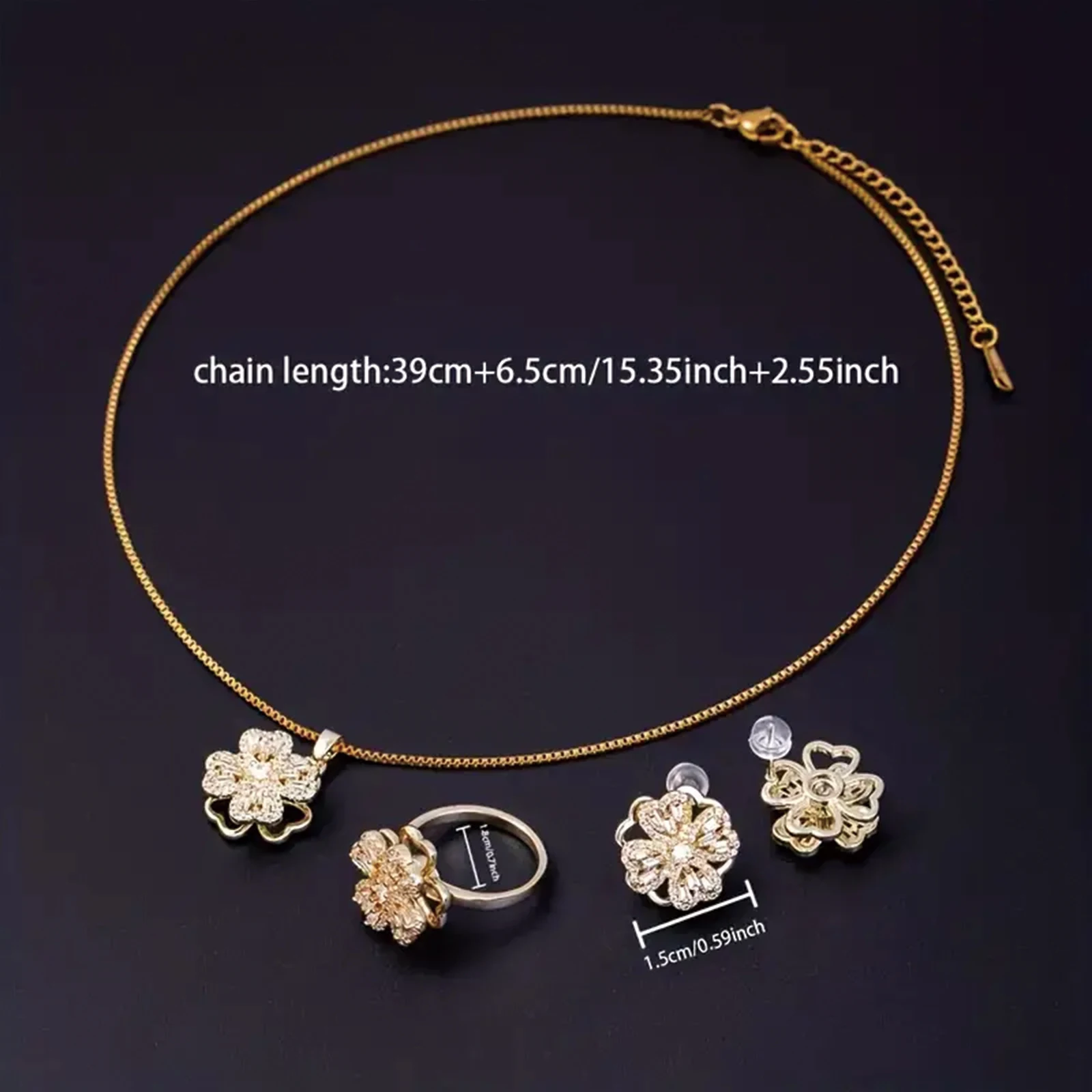 طقم مجوهرات من الفضة عيار 925، بما في ذلك قلادة أنيقة وسوار وأقراط رقيق، أفضل هدية لعيد الميلاد والهالوين