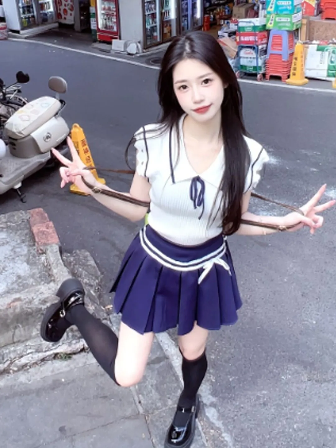 

Korean Style Knitted Top And Skirt Two-Piece Set Comfortable Breathable Summer Outfit High Waist Short Skirt Flattering