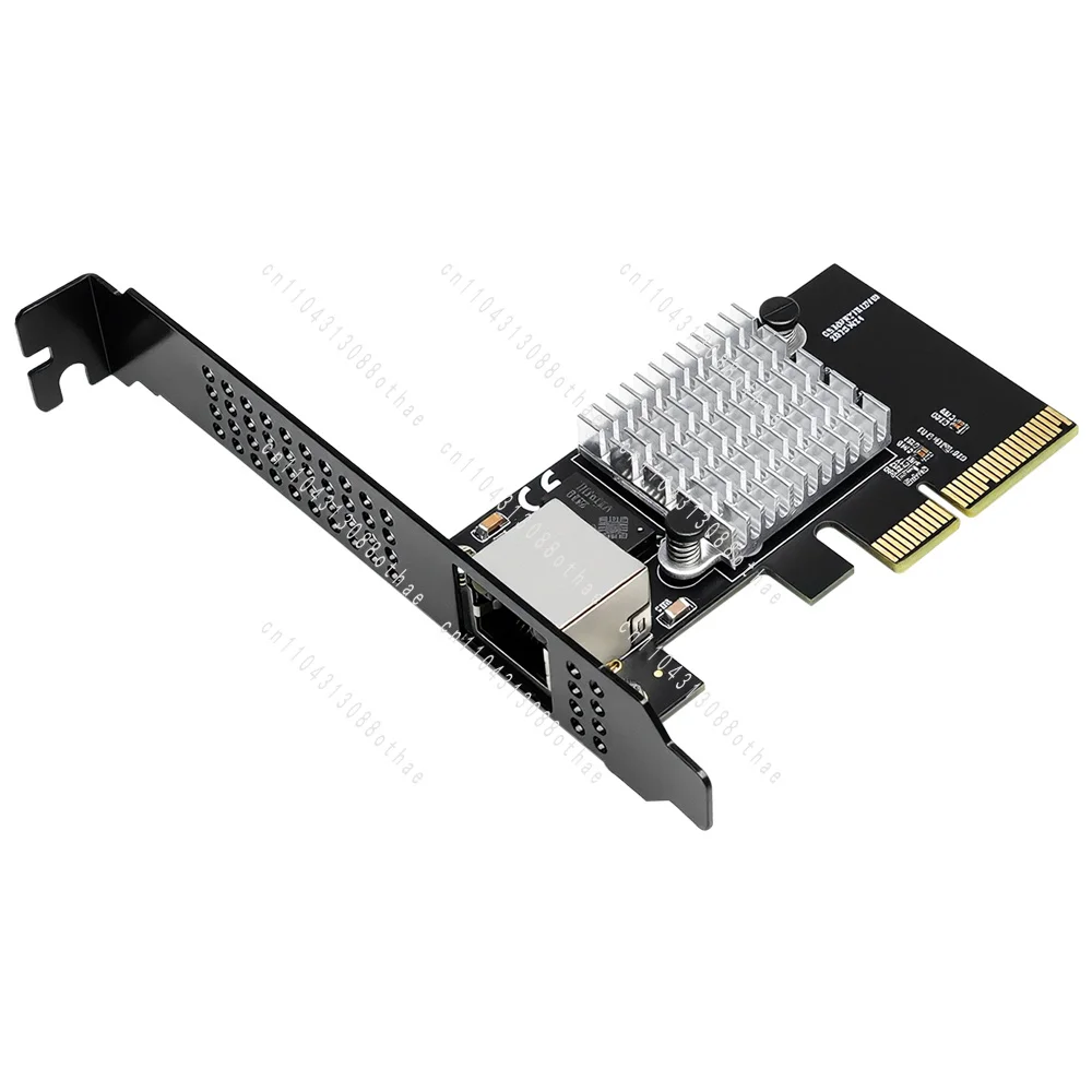 PR27R12 PCIe 3.0 X4 10GbE RJ45 Network Interface Card, Using Realtek RTL8127 Chip, Single Port 10G/5G/2.5G/1G Ethernet Adapter