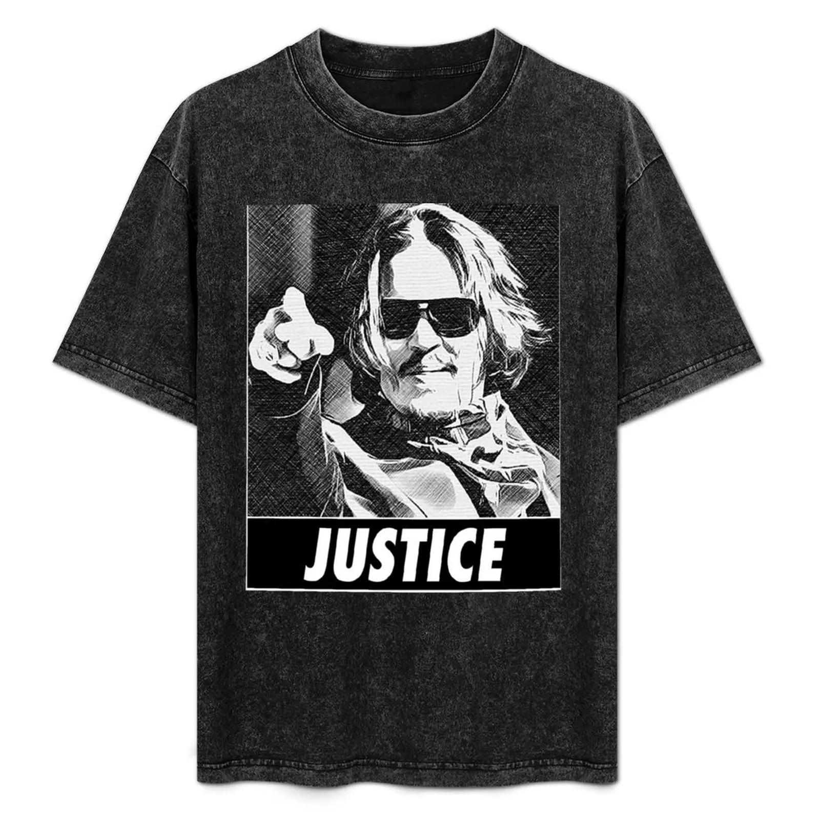 

justice for johnny depp T-Shirt Novelty Graphic Tee Shirt