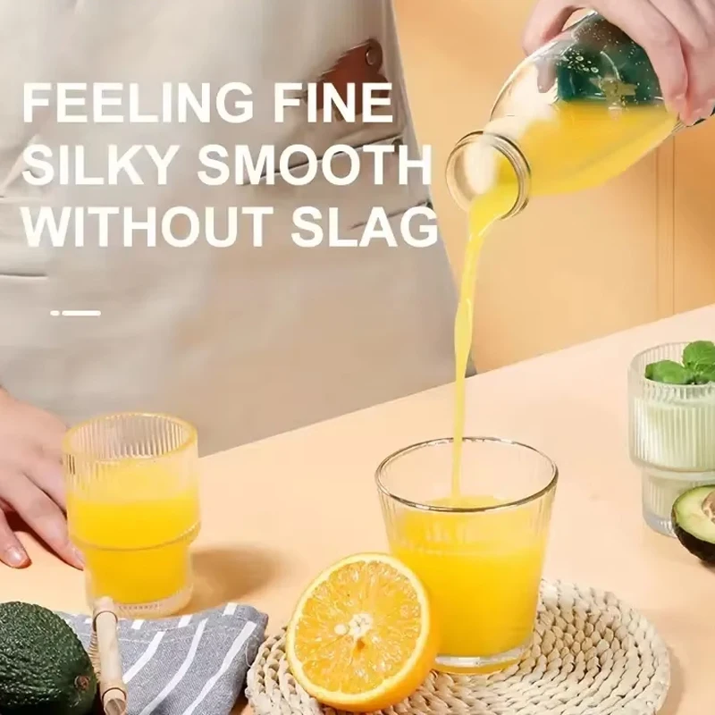 Pembuat Jus Elektrik Cangkir 6 Bilah Blender Mesin Milkshake USB Alat Pencampur Susu Buah Portabel Blender Jus Segar Mini