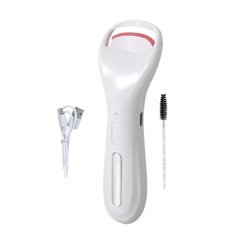 أداة تجعيد الرموش الكهربائية القابلة لإعادة الشحن من ABJO مع أداة أسطوانة تسخين أكبر لتجعيد الرموش طويلة الأمد للنساء