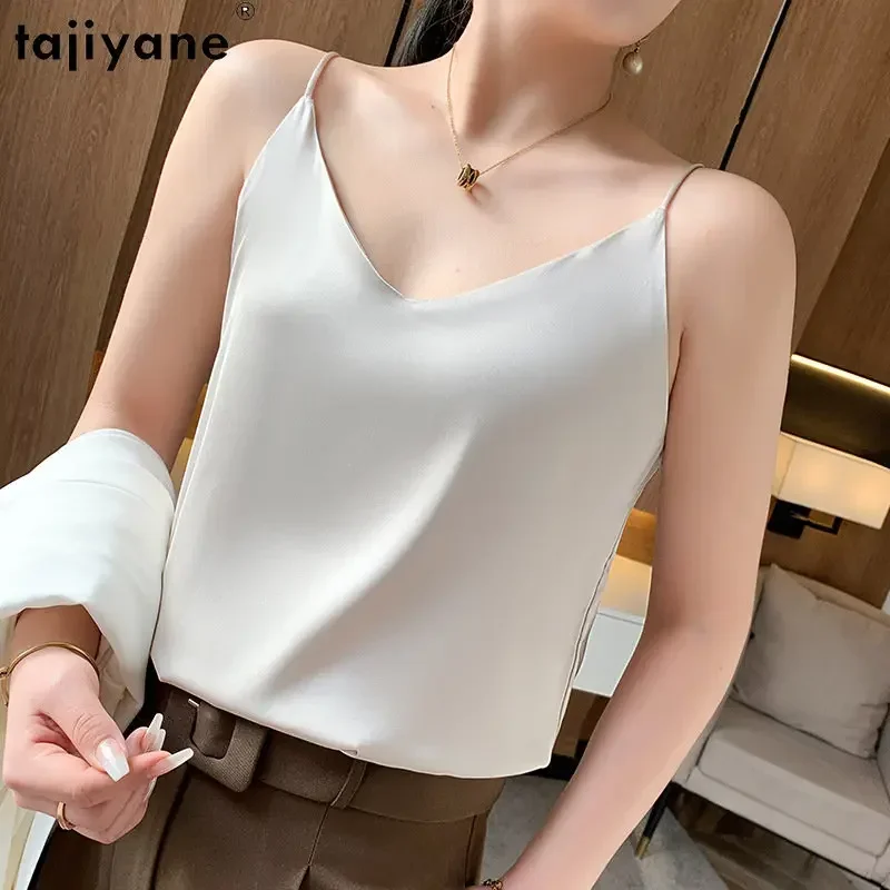 

Tajiyane Causal Basic Tops Women Sexy V-neck Tanks Top Women Clothes Summer Tops for Women 2023 Black Camisole