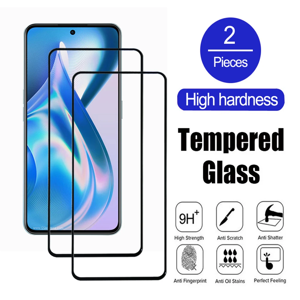 2Pcs 9H Hardness Glass For OnePlus Nord CE 2 3 Lite 5G Screen Protecctor For OnePlus Nord 2T 3 Transparent Tempered glass Film