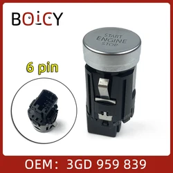 BOICY Engine Start Stop Button Switch for VW Passat B8 CC 3GD959839 3GD 959 839 3GD959839WZU