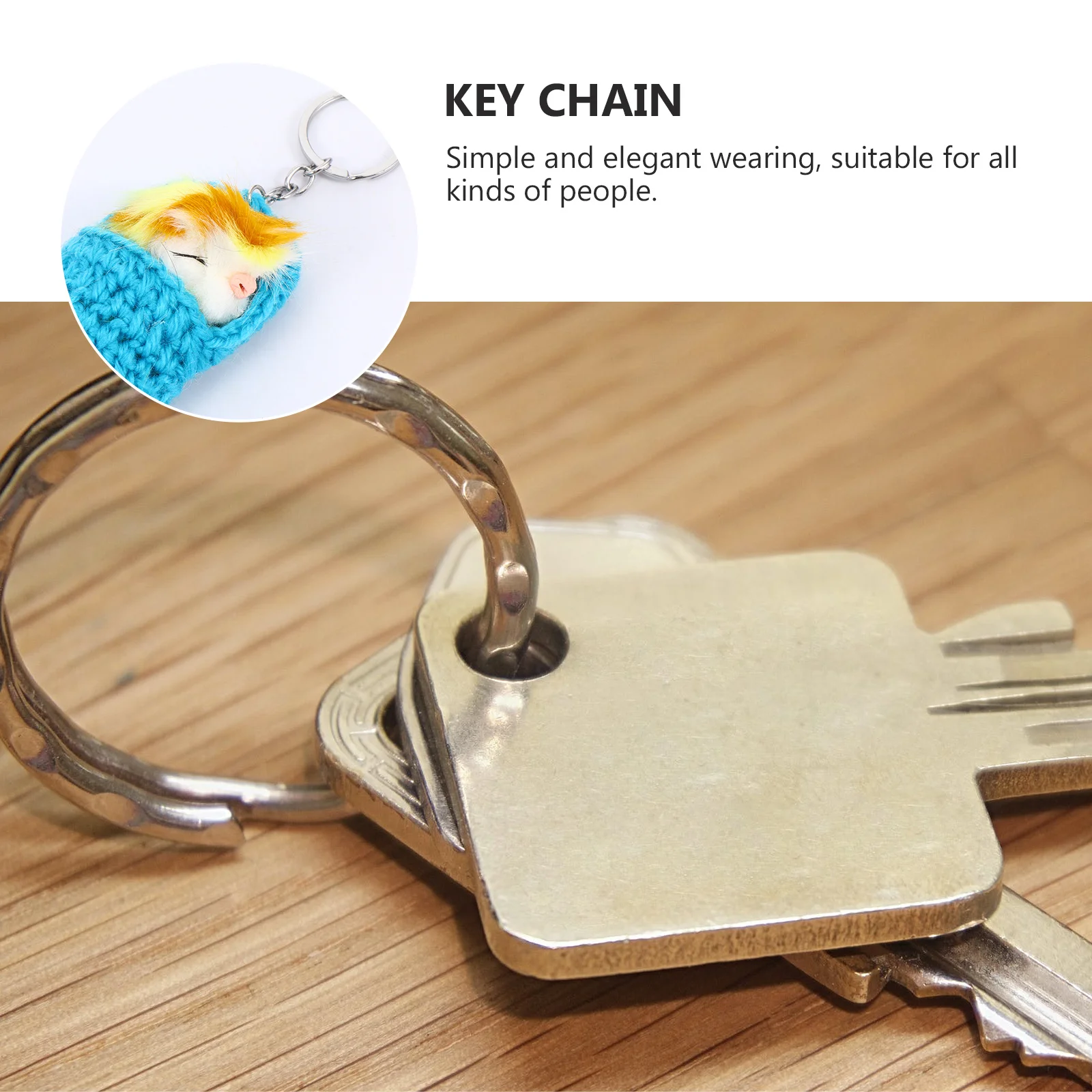 1 قطعة سلسلة مفاتيح الحيوان النوم صنعة جيدة نسيج جيد تفاصيل جميلة تصميم حلقة رئيسية سلسلة مفاتيح الماوس النوم