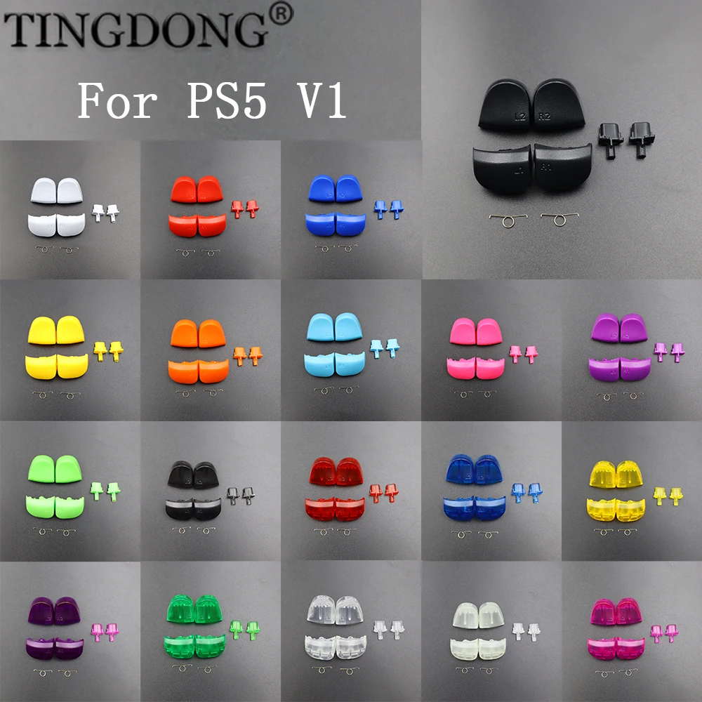 L1 R1 L2 R2 Trigger Shoulder Button With Spring For PS5 V1 1.0 BDM-010 Controller Replacement Parts