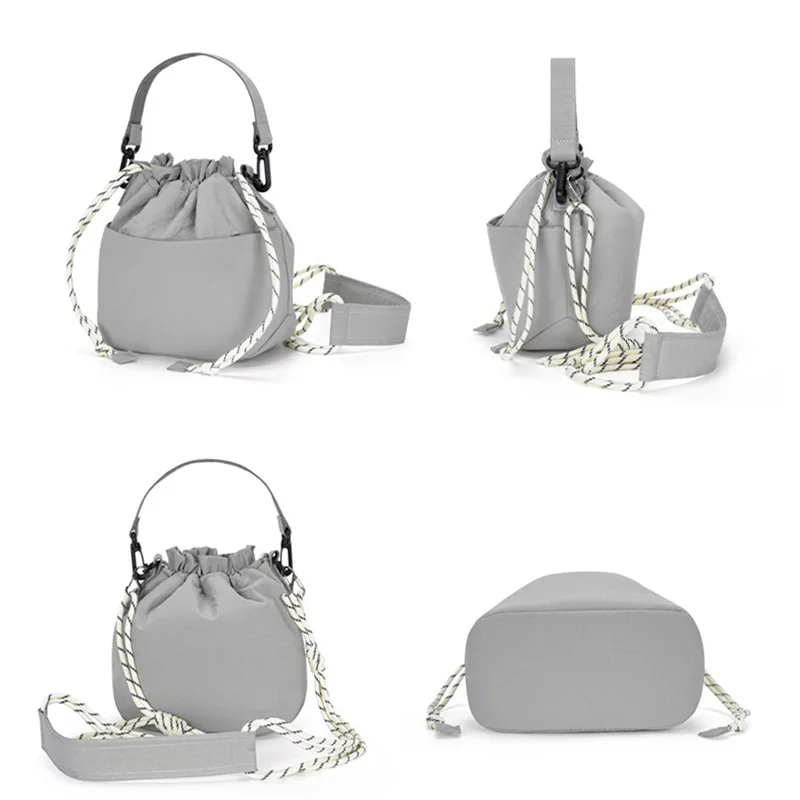 Lightweight Portable Drawstring Bag Shoulder Handbag for Canon Nikon Sony Mirrorless Camera Accessories