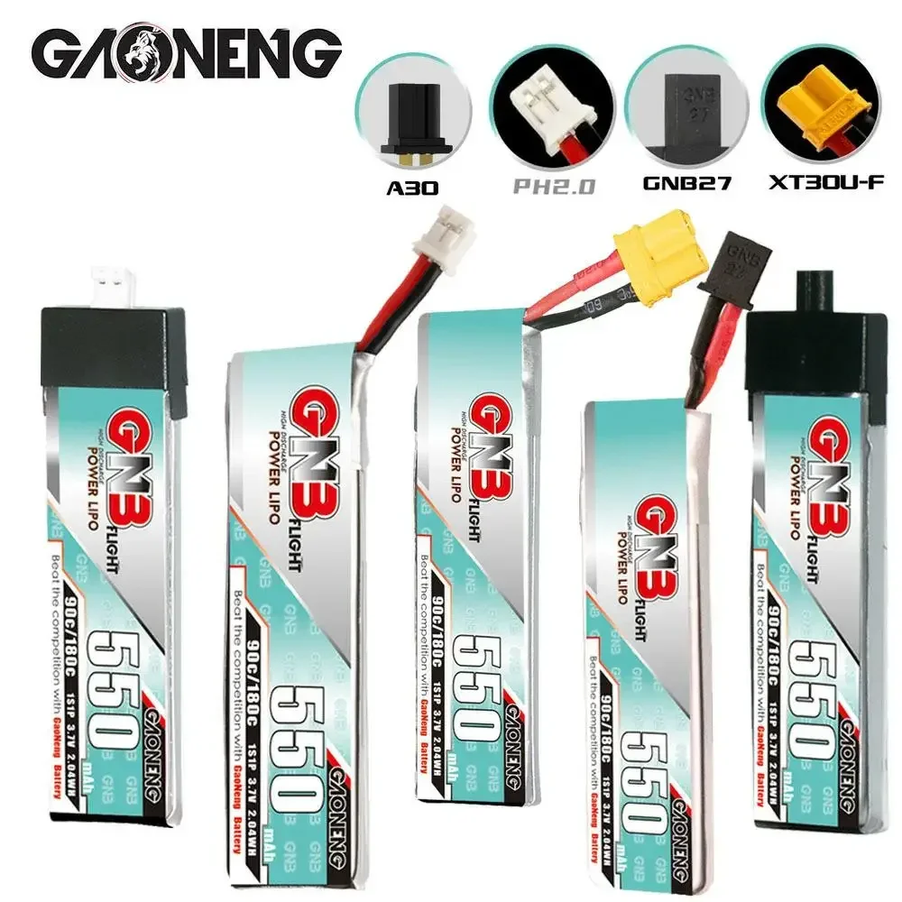 Original GNB 3.7V 550mAh 1S 90C/180C LiPo Battery For BetaFPV Beta75S RC Quadcopter FPV Racing Drone Spare Parts DIY Connector