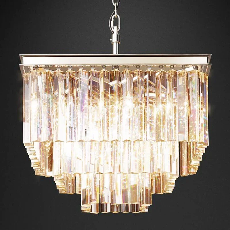 ضوء السقف الكريستالي الحديث خمر فلوش شنت ضوء السقف للديكور المنزل والفندق #4
