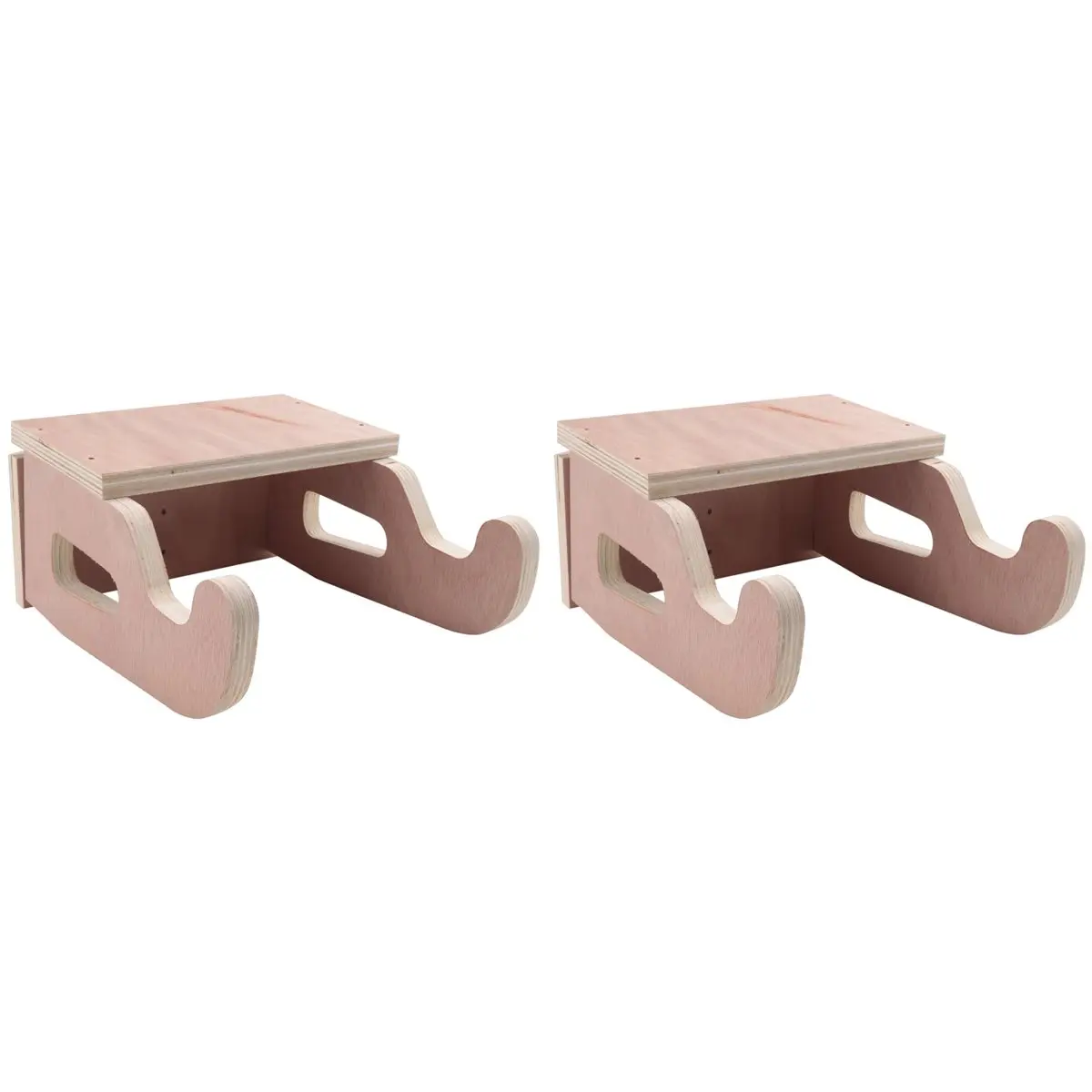【CHRISTMAS】2X Bike Wall Rack Road Mountain Bicycle Wall Hangers Hooks Indoor Wooden Cycling Hanger Bicycle Storage Mount Holder