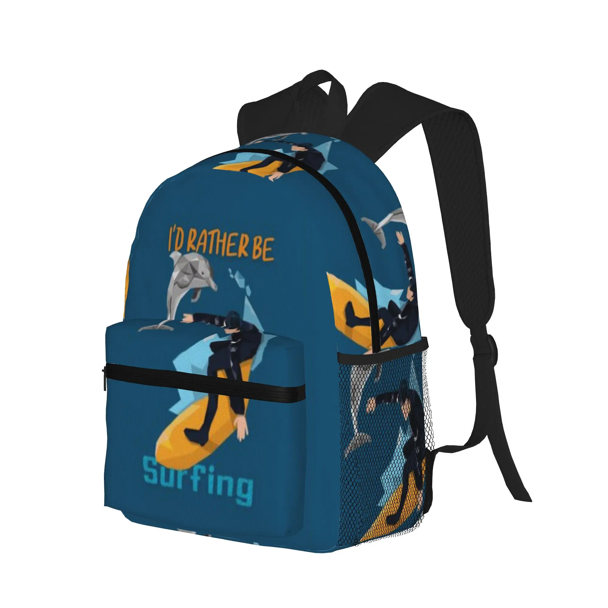 I d rather be surfing  Casual Backpack for Students and Adults Feminina backpack