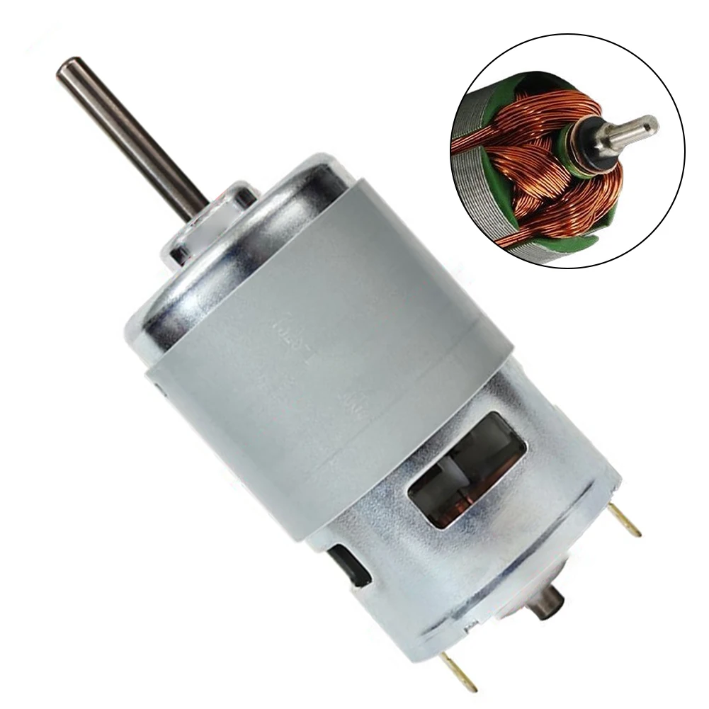 775 DC Motor 12V/24V High Power Electric Motor Brushless Motors 5mm Shaft Replacement Motor Power Tool Accessories