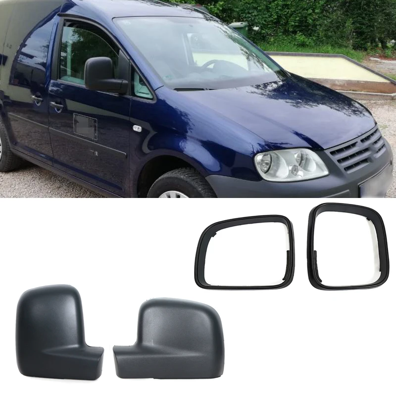 For VW Caddy 2004-2010 For Transporter Multivan 2003-2009 Car Side Wing Rear View Mirror Trim Ring Bezel Shell Cap Cover Housing