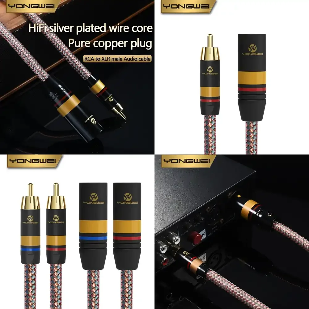 

Высококачественный аудиокабель YONGWEI RCA-XLR для AV-ресивера и усилителя, 4N OFC, из бескислородной меди, сбалансированный стереокабель