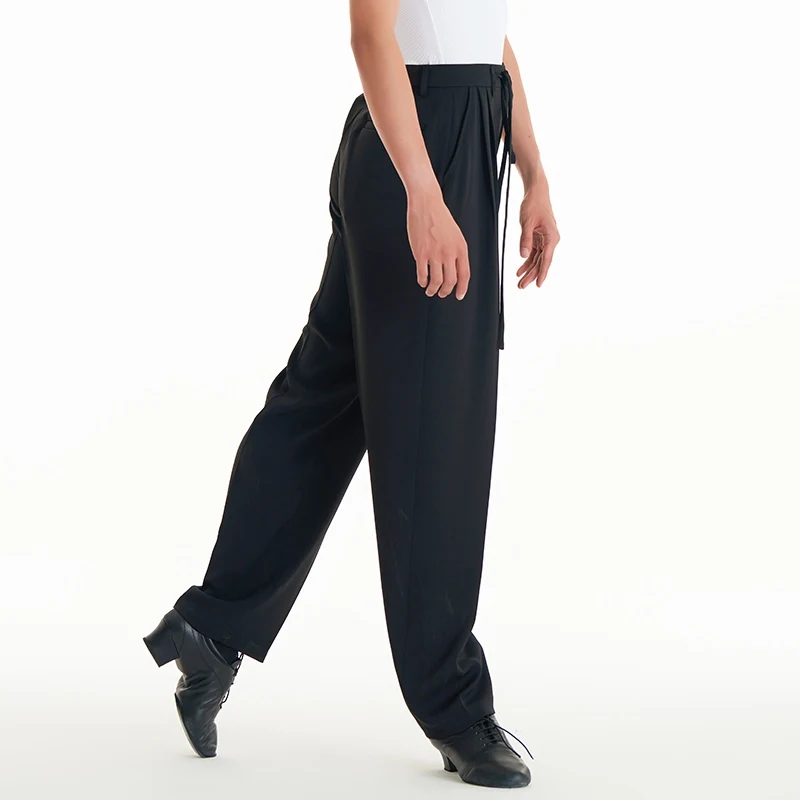 

Новая одежда для латинских танцев с завязками на шнурке, платье для чача, румбы, танго, мужские брюки для латинских танцев DQS15102