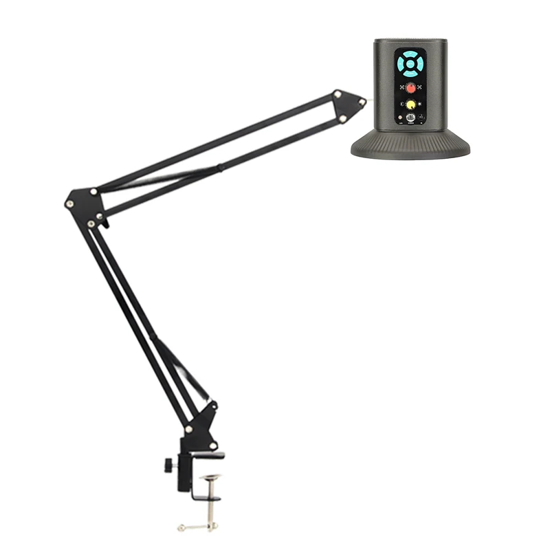3 in 1 Integrated 4K UHD HDMI Type-C Electric Zoom Microscope Camera 60 LED Ring Lamp Big Field View Lens Tripod Table Stand