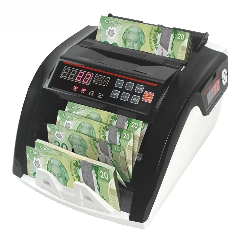 

Currency Money Cash Counting Machine Canada Euro Bill Counting Machine for American Dollar Banknote Detector Machine