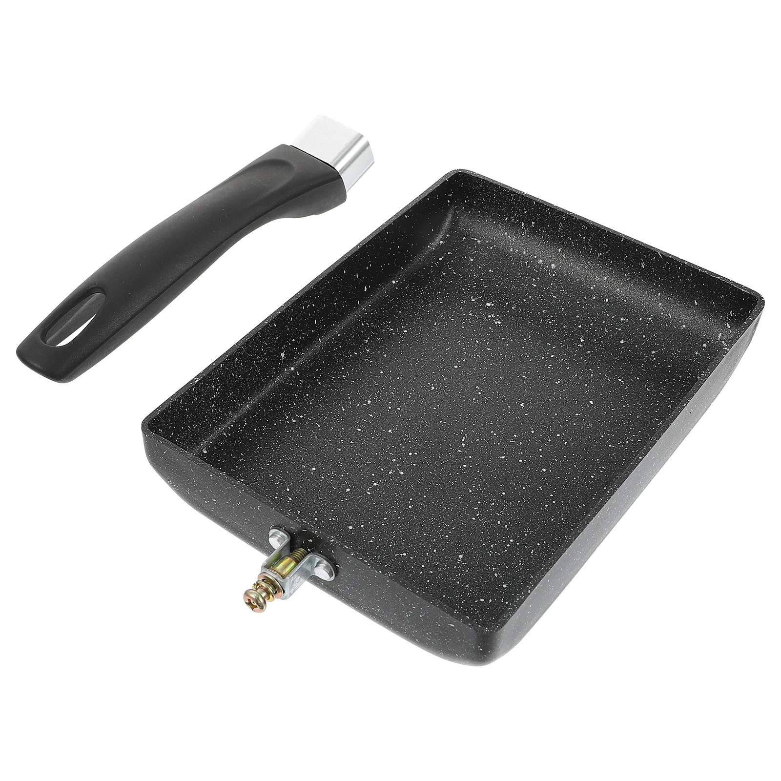 

1pc Square Frying Non-Stick Breakfast Cooking Pan For Eggs Steaks Pancakes Flat Bottom Home Kitchen Use Omelette Pan Lightweight