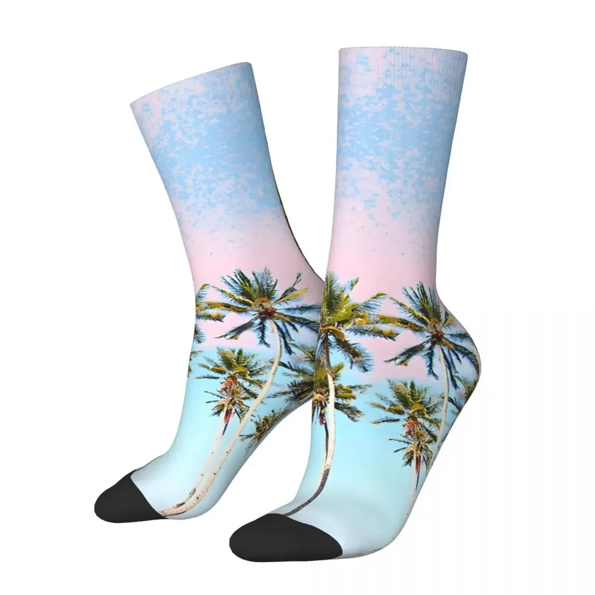 Coconut Palms Redbubble Decor Buyart Kawaii Socks Gym Cartoon Pattern Socks