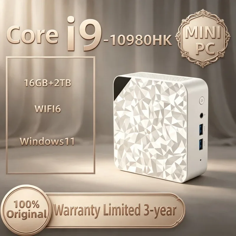 Trending Polygon Texture Mini PC Core I9 10980HK Genuine Original Workstation For Business Apps Daily Office