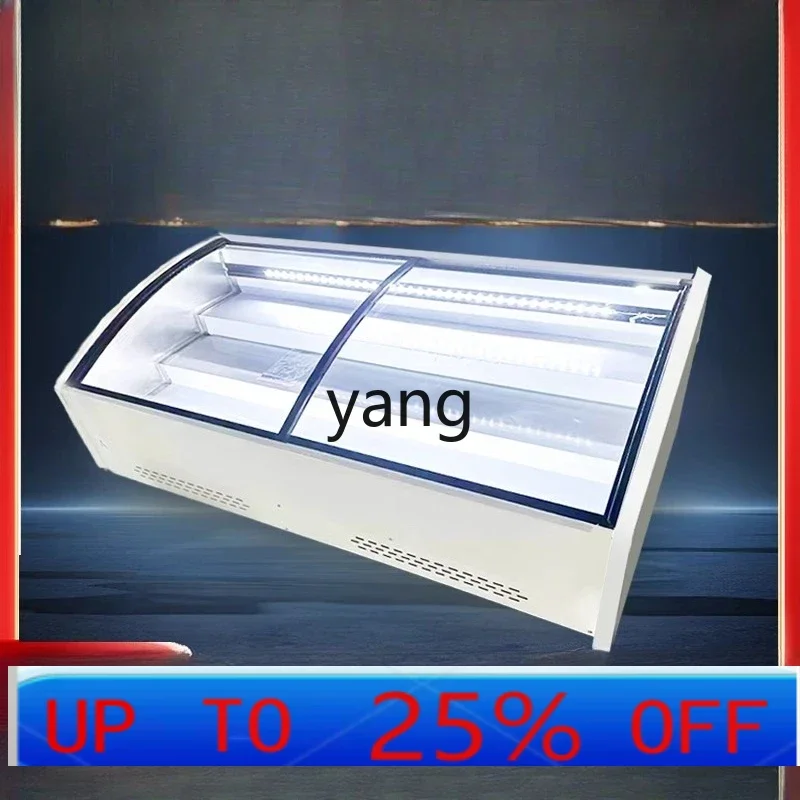 CX three-layer stepped refrigerated and fresh-keeping display cabinet seafood frozen ice table stall